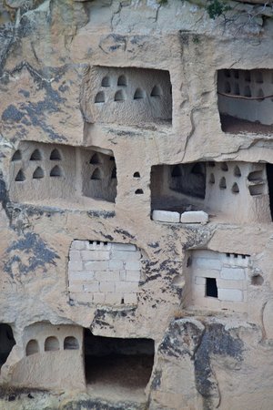 Cave houses in Cappadocia, Turkeyのeditorial素材