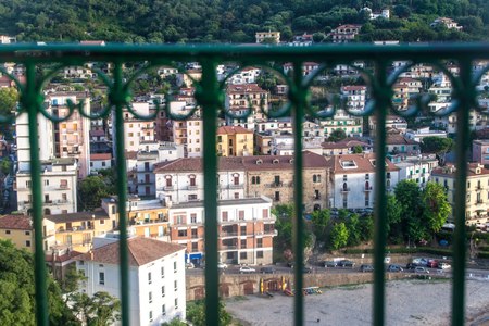 Aerial view of Agropoli, Italyの写真素材