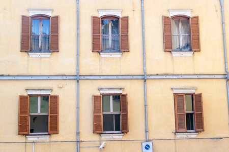 Detail of a house in Salerno, Italyのeditorial素材
