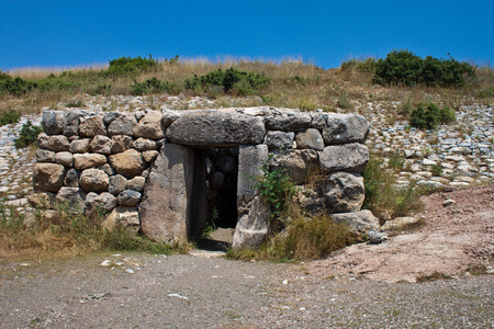 Ruins of old Hittite capital Hattusa, Turkeyの写真素材