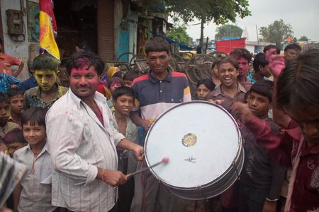 AHMEDABAD, INDIA - SEPTEMBER 7: People celebrate Ganesha festival on September 7, 2011 in Ahmedabad,...