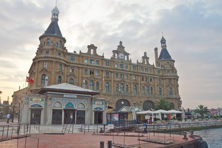 Haydarpasa Terminal - railway station in Istanbul, Turkeyのeditorial素材