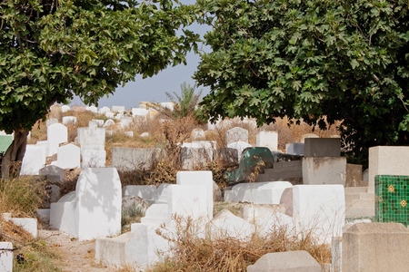 Cemetery in Meknes, Moroccoの写真素材