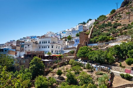 Chefchaouen - blue town, Moroccoの写真素材