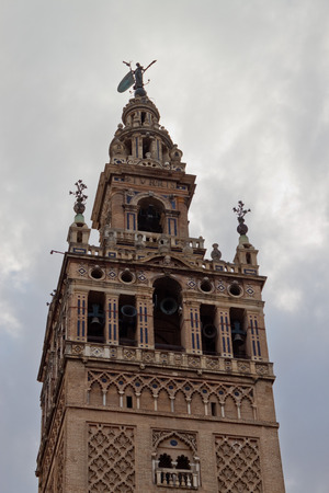 Giralda tower in Sevilla, Spainの写真素材