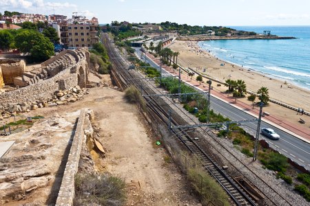 Aerial view of Tarragona, Spainの写真素材