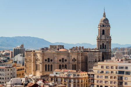 Cathedral in Malaga, Spainの写真素材