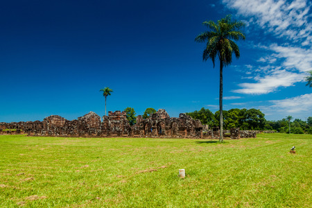 Jesuit mission ruins in Trinidad, Paraguayの写真素材