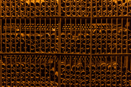 CHACRAS DE CORIA, ARGENTINA - AUG 1, 2015: Wine cellar of winery Altavista in Chacras de Coria village, near Mendoza, Argentinaのeditorial素材