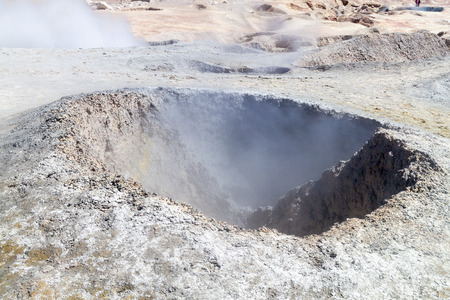 Sol de Manana geyser field, Boliviaの写真素材