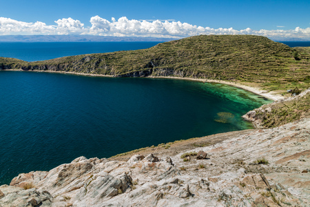 Isla del Sol (Island of the Sun) in Titicaca lake, Bolivia