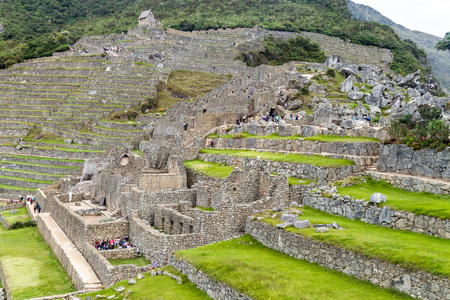 MACHU PICCHU, PERU - MAY 18, 2015: View of Machu Picchu ruins, Peru.のeditorial素材