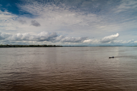 View of Amazon river in Brazilの写真素材