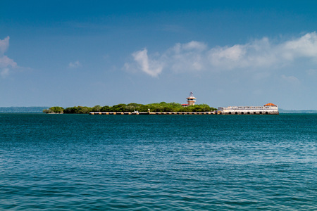 Bateria de San Jose fort near Cartagena, Colombiaの写真素材