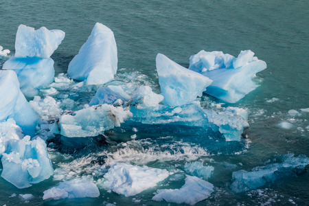 Icebergs near Perito Moreno glacier in National Park Glaciares, Argentina