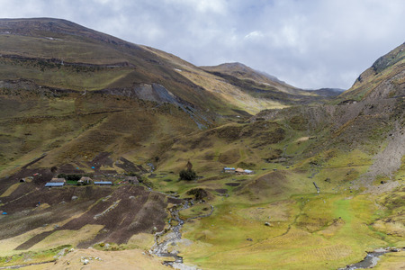 Countryside of Abra Malaga pass, Peru