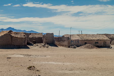 Small village Julaca, Bolivia. This village is located in a desert of southwestern Bolivia near salt plains of Uyuni.の写真素材