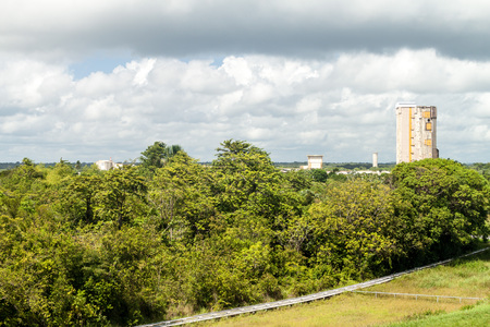 Ariane Launch Area 2, former launch pad, at Centre Spatial Guyanais (Guiana Space Centre) in Kourou, French Guianaのeditorial素材