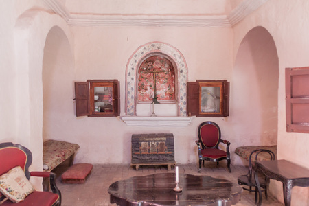 AREQUIPA, PERU - MAY 30, 2015: Room in Santa Catalina monastery in Arequipa, Peruのeditorial素材