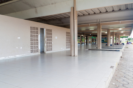 BOA VISTA, BRAZIL - AUGUST 12, 2015: Bus terminal in Boa vista city.のeditorial素材