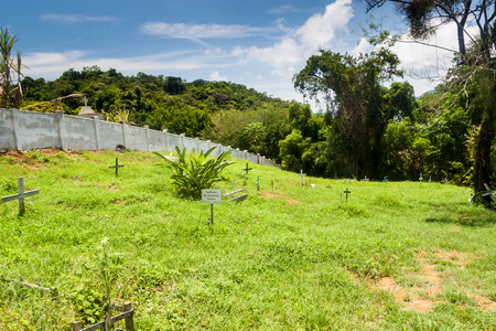 PARATY, BRAZIL - FEBRUARY 1, 2015: Cemetery in old colonial town Paraty, Brazilのeditorial素材