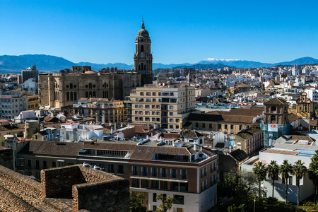 Cathedral in Malaga, Spainのeditorial素材