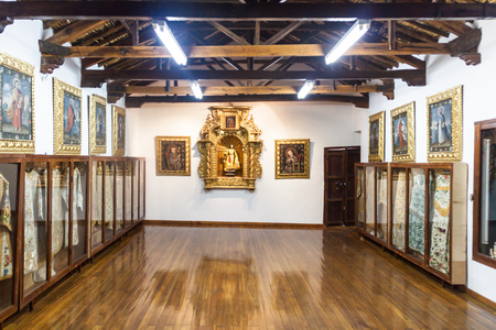 POTOSI, BOLIVIA - APRIL 19, 2015: Interior of the Convento de Santa Teresa monastery, Potosi, Boliviaのeditorial素材