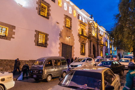 POTOSI, BOLIVIA - APRIL 17, 2015: The National Mint of Bolivia (Casa de la Moneda) in a historic center of Potosi, Bolivia.のeditorial素材