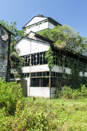 Former sugarcane factory at Marienburg plantation in Surinameのeditorial素材