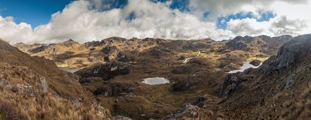 Landscape of National Park Cajas, Ecuadorの写真素材