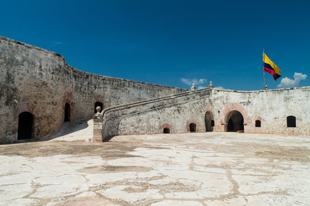 Fuerte de San Fernando fortress on Tierrabomba island near Cartagna, Colombia.のeditorial素材