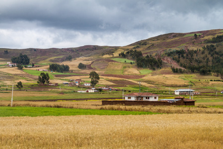 Rural landscape near Cuzco, Peruの写真素材