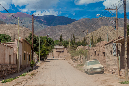 Street in Tilcara village, Argentinaのeditorial素材