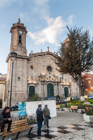 POTOSI, BOLIVIA - APRIL 18, 2015: View of cathedral in Potosi, Boliviaのeditorial素材