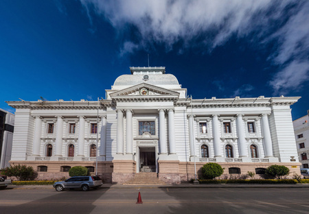 Supreme Court building in Sucre, capital of Bolivia.の写真素材