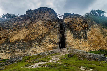 Ruins of ancient city Kuelap in northern Peruの写真素材