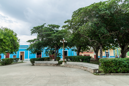 Calixto Garcia park in Gibara village, Cubaの写真素材