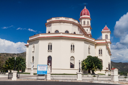Church in El Cobre village, Cubaのeditorial素材