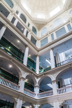 HAVANA, CUBA - FEB 23, 2016: Interior of Lonja de Comercio building in Havana.のeditorial素材