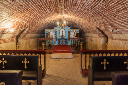 Chapel at the Morro castle in Havana, Cubaの写真素材