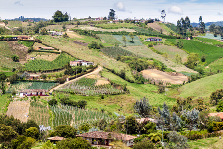 Countryside near Guatape, Colombiaのeditorial素材
