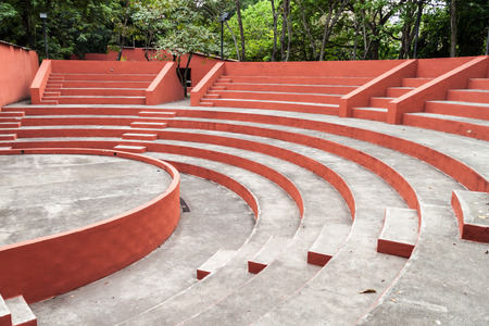 Amphiteater at San Andres archaeological site, El Salvadorの写真素材