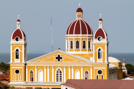 Cathedral in Granada, Nicaraguaの写真素材