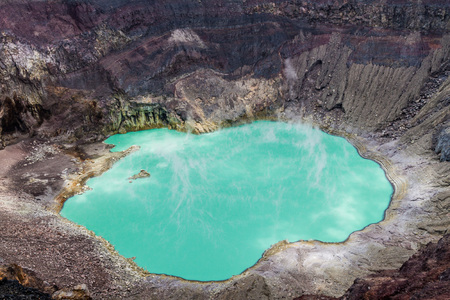 Crater lake of Santa Ana volcano, El Salvadorの写真素材