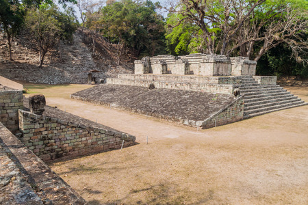 Ball Court at the archaeological site Copan, Honduras