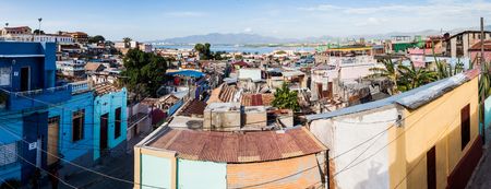 SANTIAGO DE CUBA,  CUBA - FEB 1, 2016: Panorama of Santiago de Cuba, Cubaのeditorial素材