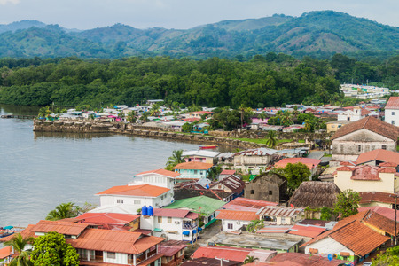 Aerial view of Protobelo, Panamaのeditorial素材