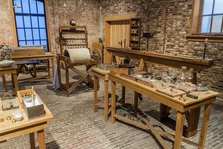 EINDHOVEN, NETHERLANDS - AUGUST 29, 2016: Interior of Philips company museum in Eindhoven.のeditorial素材
