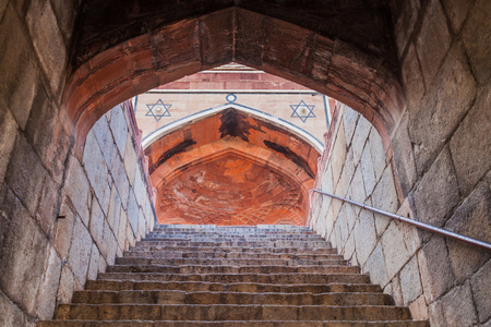 Detail of Humayun tomb in Delhi, India.のeditorial素材