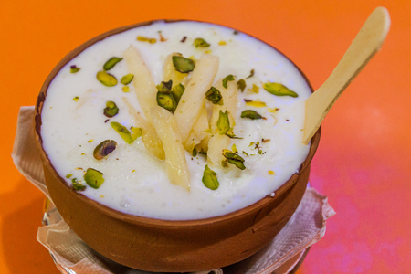 Pineapple lassi drink in Indiaの写真素材